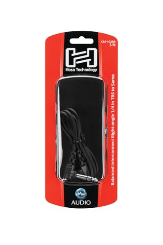 Hosa CSS-103RR Cable Balanceado 1/4 TRS ángulo recto 3 Pies miniatura 5