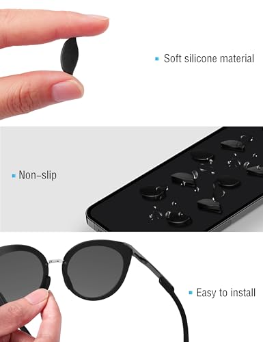 Image of Bowyer 1 Pair Replacement NosePads Compatible with Oakley Frogskins Range /Frogskins Range XL /Top Knot /HSTN /Wildrye /Sielo