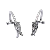 フォートゲート ピアス不要の牙クリップオンリップジュエリーステンレススチールマット仕上げ快適なボディジュエリーアクセサリーリップスタッド