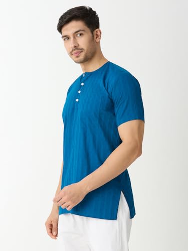 Image of Rajubhai Hargovindas Mens Casual Cotton Straight Kurta