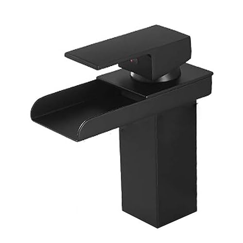 Robinet de lavabo cascade mitigeur de salle de bain poignée unique chrome grifo