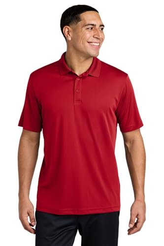 SPORT-TEK Polo Unisex PosiCharge Competitor | Camisa casual de manga corta con cuello para hombres y mujeres, ajuste atlético para el verano