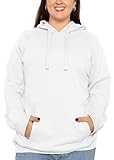 STRETCH IS COMFORT Women's Side Zipper Hoodie White Medium