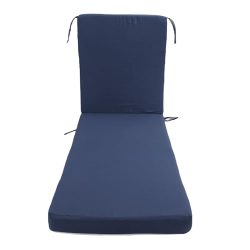banapoy Cojines para Tumbonas para Exteriores, Cojín para Tumbona de Patio a Prueba de Lluvia y Decoloración con Funda Extraíble, Almohadilla de Repuesto para Tumbonas, para Playa, Terraza, Césped,
