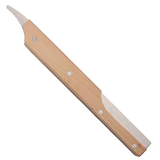 Coconut Opener Tool with Wooden Handle Stainless Steel Knife Opener Double Ended Coconut Cutter Kitchen Gadget Tools