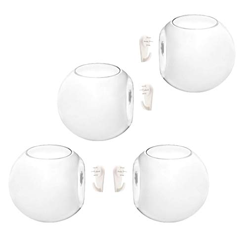 VANKOA - Juego de 4 macetas Colgantes de Pared para terrarios de Cristal, macetas suculentas con Forma de Bola de Aire, 10 cm