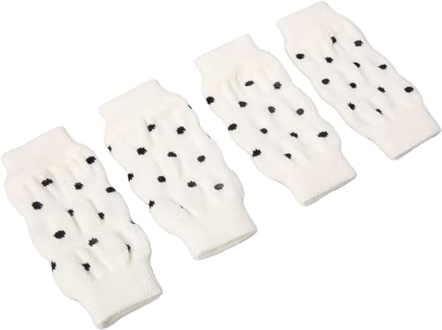 Zerodis 4pcs Dog Elbow Protector, Elastic Pet Leg Hock Protectors Warm Dog Hock Covers Pet Leg Sleeves Knitted Pet Leg Warmers Leg Support Wrap Protectors XL