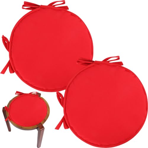 Cojines de silla redonda 15x15 con relleno de esponja mullida y fundas lavables de poliéster 2