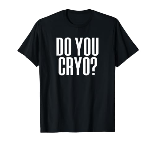 Cryo? Ice Bath Cold Therapy Cryotherapy T-Shirt, Men, Black, Small