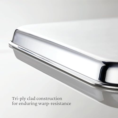 Image of Hestan - OvenBond Collection - 13 inch x 18 inch Tri-Ply Clad Stainless Steel Half Sheet Pan