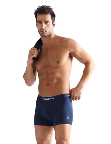 Image of U.S. Polo ASSN. Mens ET007 Anti Microbial Essential Long Underwear Trunk with Pouch Opening -Pack of 1