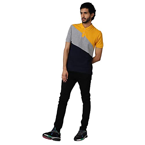 Image of STOP by Shoppers Patterned Cotton Blend Regular Fit Men's T Shirt
