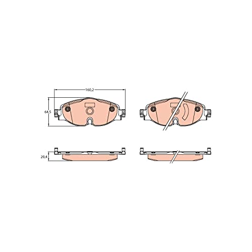 Plaquettes de frein TRW GDB2143 pour Volkswagen Golf VII essieu avant