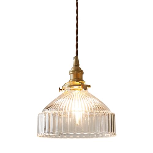 Luminaires suspendus rétro en verre de ferme Hertl pour lustre îlot cuisine moderne
