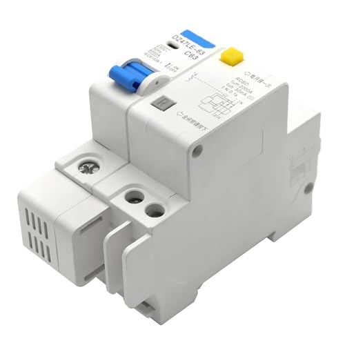 Disjoncteur miniature DZ47LE-63 magnétothermique 3 pôles 16A pour rail DIN