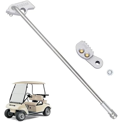 Panglong Golf Cart Park Brake Latch Kit-Aluminum with Park Brake Rod and Pawl, Club Car DS Park Brake Latch Kit fits 1995-UP Club Car DS and Carryall, OEM# 101187702, 1017322, 101985-01,1011877-02 Cover