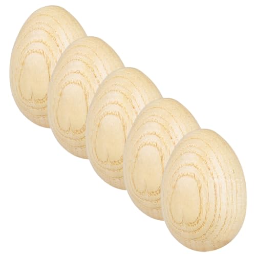 Didiseaon 5pcs Wooden Egg Shakers Safe Musical Percussion for Early Education Creativity Physical Skills for Playtime Learning Activities