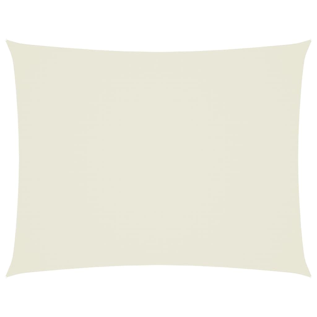 Voile d'ombrage 3x4 m crème contre le soleil fort sur terrasse et patio
