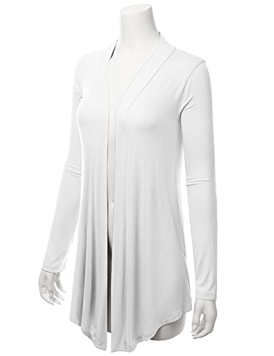 Image of LALABEE Women's Draped Open-Front Long Sleeve Light Weight Cardigan (S~3XL)