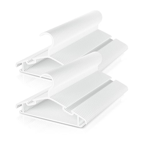 Image of BRFOYU Baby Hangers 100 Pack Non-Slip Kids Plastic Hangers for Closet, Space Saving Toddler Hanger for Infant Clothing