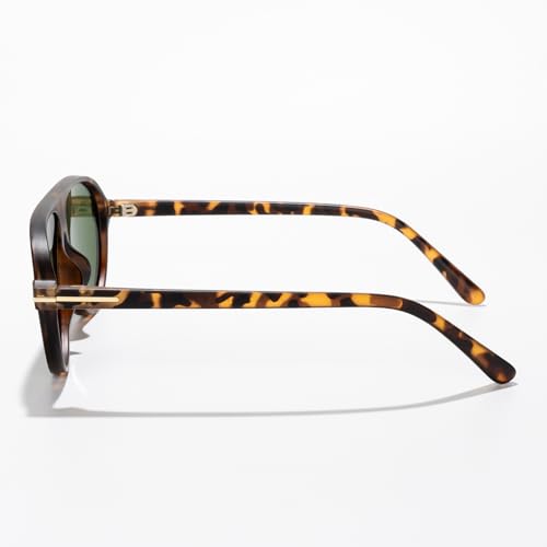 Vintage Aviator Sunglasses for Men Women Fashion Metal Frame Retro Pilot Shades with for Driving Travel Outdoor UV4003