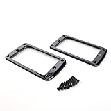 OVSAL 2 peças de metal para guitarra elétrica Humbucker anel captador pescoço ponte captador quadro montagem fundo plano adequado para peças de substituição de guitarra elétrica estilo Les Paul Strat