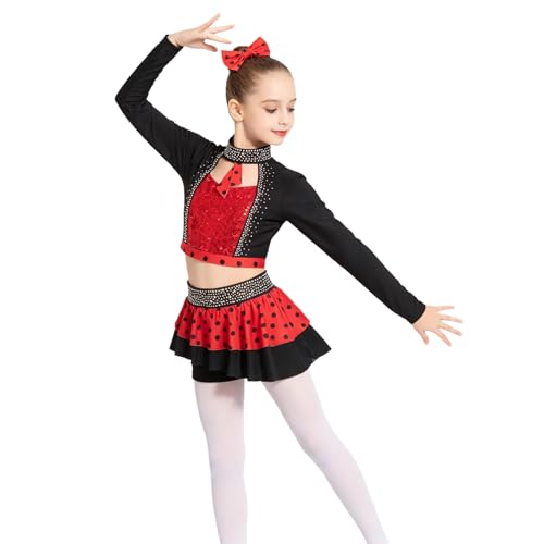 Tenue latine samba filles ensemble extensible confort