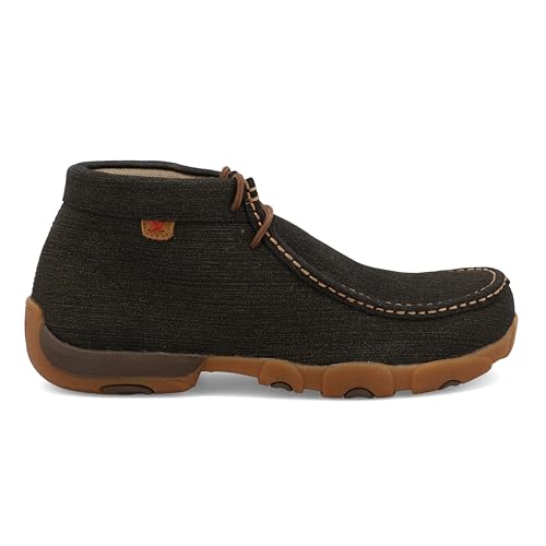Twisted X Men's Work Chukka Driving Moc, Moc Toe Steel Toe, Charcoal, 11.5 M4