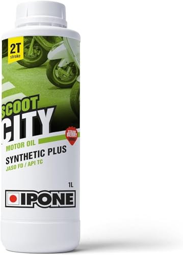 IPONE – Scoot City – Motoröl Scooter ZT – Teilsynthetischer Qualitäts-Schmierstoff – Rauchreduzierung: ideal für den städtischen Gebrauch – Erdbeere – 1 Liter Kanister IPONE – Scoot City – Motoröl Scooter ZT – Teilsynthetischer Qualitäts-Schmierstoff – Rauchreduzierung: ideal für den städtischen Gebrauch – Erdbeere – 1 Liter Kanister