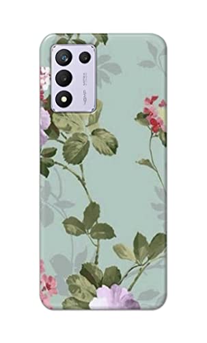 Image of Printed Hard Back Cover Case for Realme 9 5G Speed Edition | Realme 9 5G SE | Realme 9 SE 5G Back Cover (Floral Painting) -702
