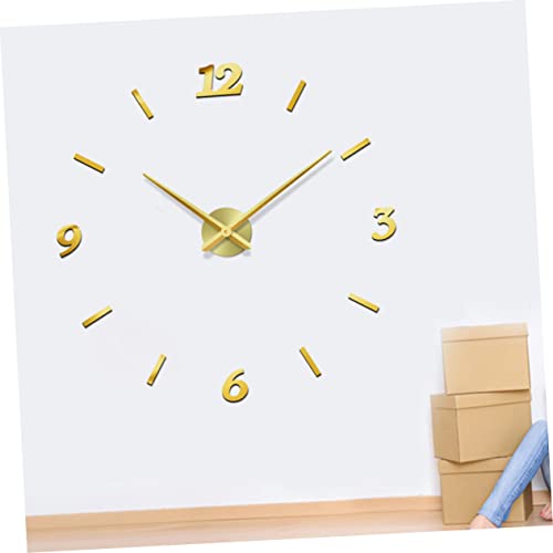 Horloge murale sans pile incluse Cabilock en métal à lecture facile - 5