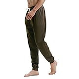AMY COULEE Men's Workout Sweatpants Cotton Breathable Casual Joggers (Army Green, M)
