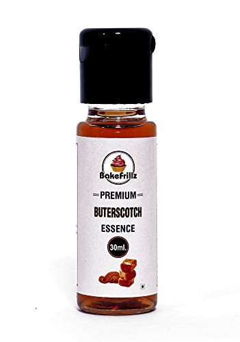 Image of Bakefrillz Food Flavour Essence for Cake Baking, Ice creams, puddings, cookies, essence for cake making, 30 ml (Butterscotch)