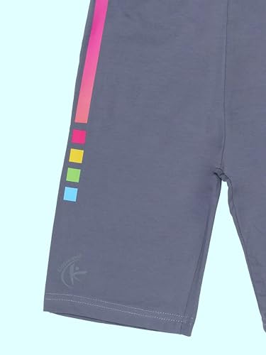 Image of KiddoPanti Girls Knee Length Cycling Shorts Pack of 2