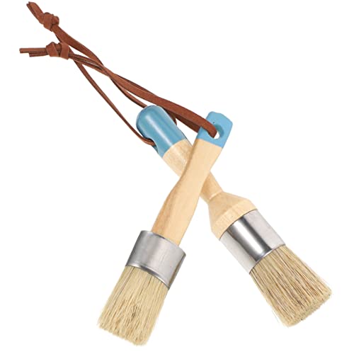 STOBOK 2 Piezas Pincel De Cerdas para Crayones Pincel De Tiza Plantas Artificiales Decoración del Hogar Recogedor y Cepillo Plantas Falsas Cepillo De Tinción Vides Falsas Tiza y Madera