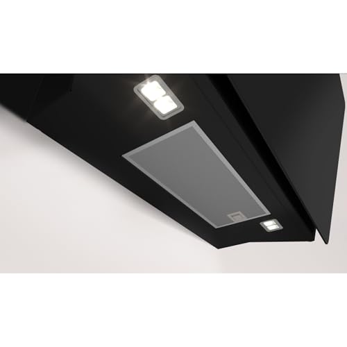 Balay, Campana decorativa de pared inclinada, 90 cm., ExtraSilencio, Control táctil, Posibilidad de recirculación, Cristal Negro, 3BC599AN - imagen 6