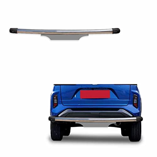 Image of Stainless Steel High Gloss Safety Rear Bumper Protector Sutaible for Toyota Urban Cruiser Hyryder
