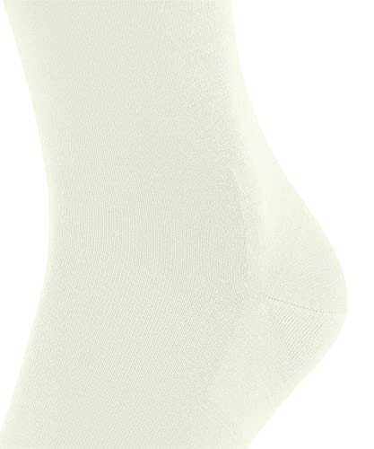 Image of FALKE Men's ClimaWool Socks, Temperature Regulating, Sustainable Lyocell Merino, Ultralight, Trendy Work or Casual, White (Off-White 2040), 8-9, 1 Pair