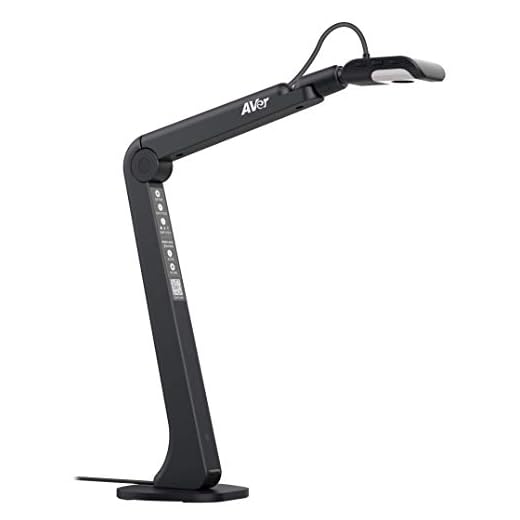 AVer M5 Document Camera - USB Webcam for Remote Video Conferencing - HD for PC, Mac, Chromebook, Zoom, and More - Perfect for Distance Learning, Classroom Teaching, Recording, Working, & More