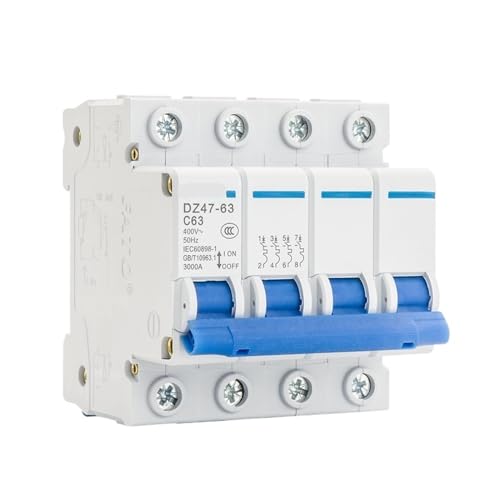 Mini disjoncteur 4P 10A pour rail DIN avec protection contre surcharge 230V-415V