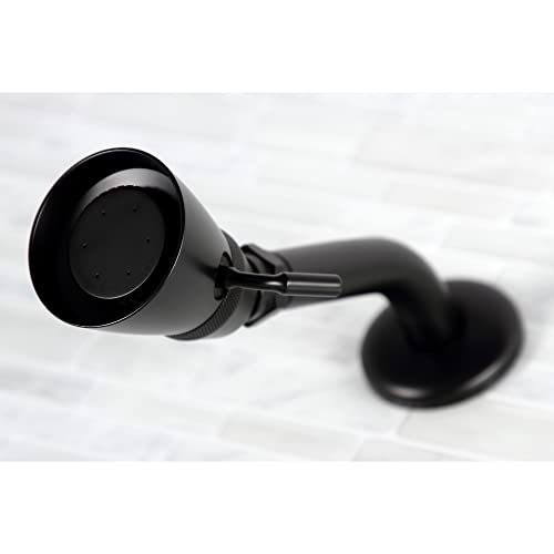 Grifería para bañera y ducha Kingston KB660PL, acabado mate negro, colección vintage, doble manija, construcción de latón de alta calidad para durabilidad y fiabilidad miniatura 5