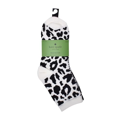kate spade new york Women's 3-Pack Leopard Shortie Crew Socks, Soft & Comfortable4