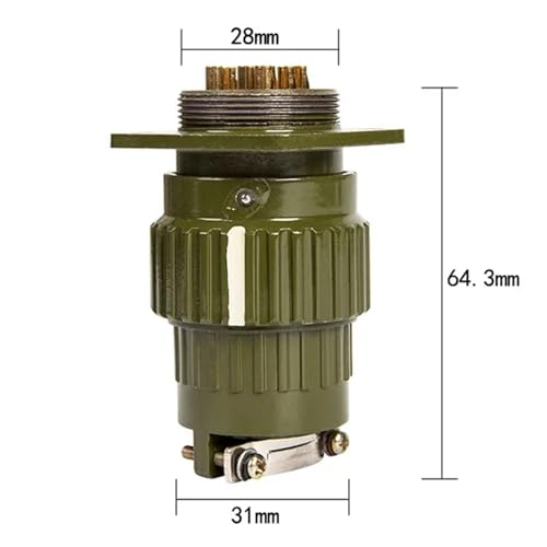 Connecteur aviation Y2M-14PIN pour panneau de commande industriel fixe à boucle