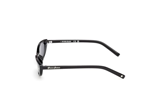 GUESS Women's Injected Sunglasses Polarized Square, Shiny Black, 57mm2