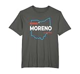 Bernie Moreno for US Senate 2024 Senator Ohio Election T-Shirt, Men's Big and Tall, Asphalt Grey, 4X Tall