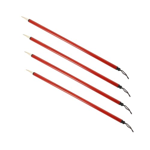 FOYTOKI Beginner's Calligraphy Kit: 4 Small Chinese Writing Brushes for Traditional Calligraphy Art and Writing Practice