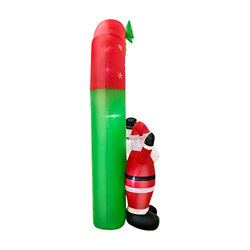 mewmewcat 8FT Natal Insuflável de Papai Noel e Boneco de Neve Decoração de quintal de Natal Decoraçã
