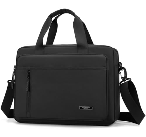 Maletín para laptop 14 pulgadas negro impermeable miniatura 1