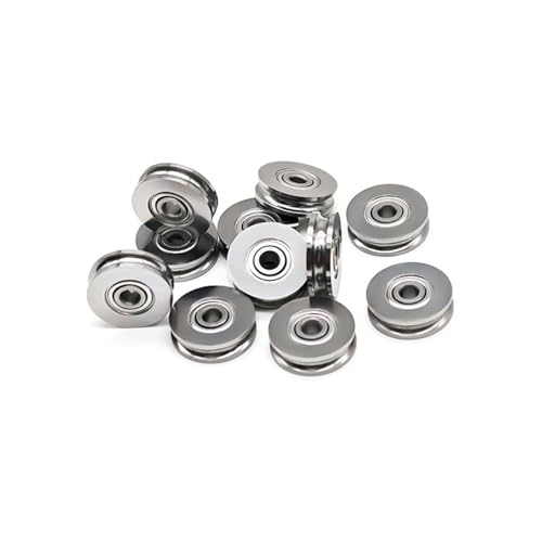 Roulement SU3-14ZZ à rouleaux et gorge en U 3x14x4 mm pour guidage linéaire - 3