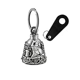 Colorful Motorcycle Bell with Hanger for Biker, Good Luck Biker Bells & Motorcycle Accessories, Key Chain for Luck